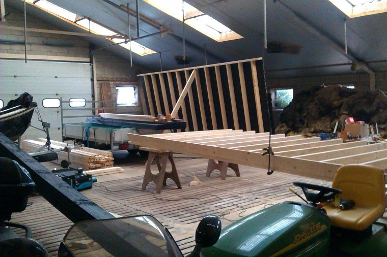 Hooiberg houten constructie